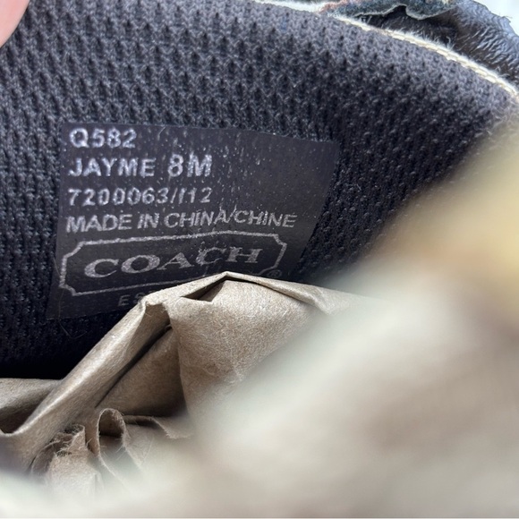 Coach Jayme Sneakers Brown Logo Size 8 Woman - Picture 9 of 9